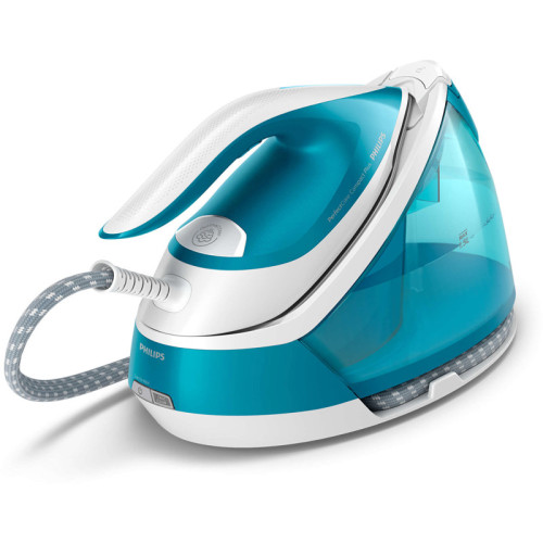 Парогенератор Philips/ Парогенератор Philips GC7920/20 Парогенератор, максимальное давление насоса 6,5 бар, мощность 2400 Вт, паровой удар до 430 г, постоянная подача пара до 120г/мин, резервуар 1.5 л, система очистки от накипи Smart Calc Clean, подошва S