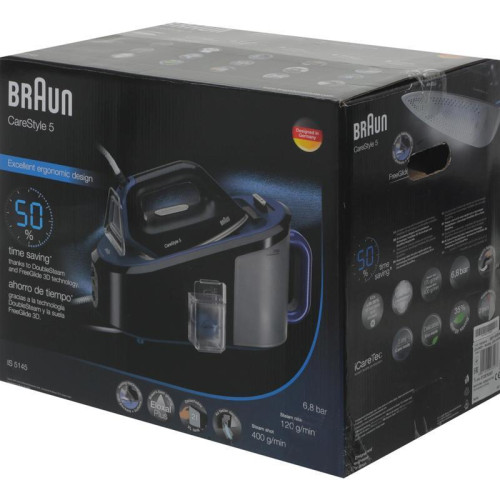 Парогенератор/ Парогенератор Braun IS5145.BK 2400Вт черный/синий