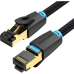Патч-корд Vention прямой SFTP cat.8 RJ45 - 8м. Черный Тканевая оплетка