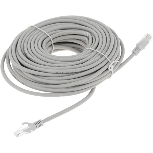 Патч-корд Premier PP31-20M-LSZH 1Гбит/с UTP 4 пары cat.5E CCA molded 20м серый RJ-45 (m)-RJ-45 (m)