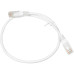 Патч-корд Lanmaster TWT-45-45-0.5-WH UTP RJ-45 вил.-вилка RJ-45 кат.5E 0.5м белый ПВХ (уп.:1шт)