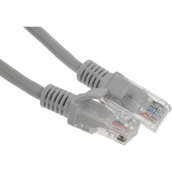 Патч-корд Premier PP12-0.25M 1000Гбит/с UTP 4 пары cat.5E CCA molded 0.25м серый RJ-45 (m)-RJ-45 (m)