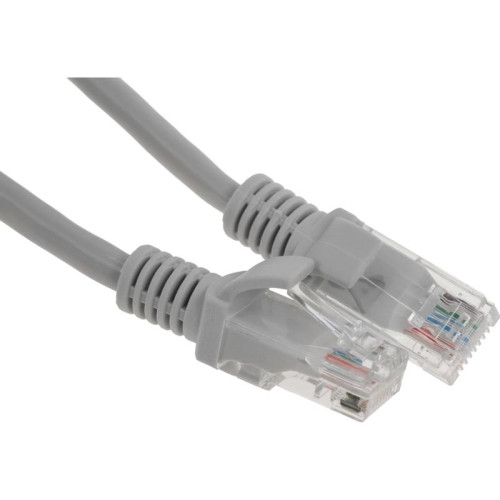 Патч-корд Premier PP12-0.25M 1000Гбит/с UTP 4 пары cat.5E CCA molded 0.25м серый RJ-45 (m)-RJ-45 (m)