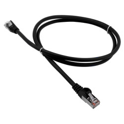 Патч-корд Lanmaster LAN-PC45/S5E-15-BK FTP вилка RJ-45-вилка RJ-45 кат.5е 15м чёрный ПВХ (уп.:15шт)