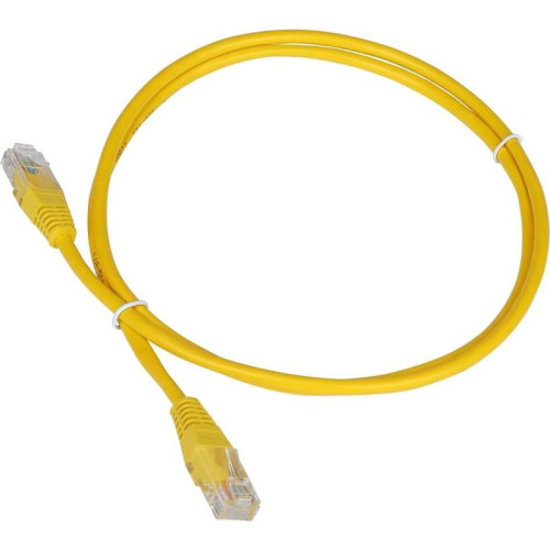 Патч-корд Lanmaster TWT-45-45-2.0-YL UTP RJ-45 вил.-вилка RJ-45 кат.5E 2м желтый ПВХ (уп.:1шт)