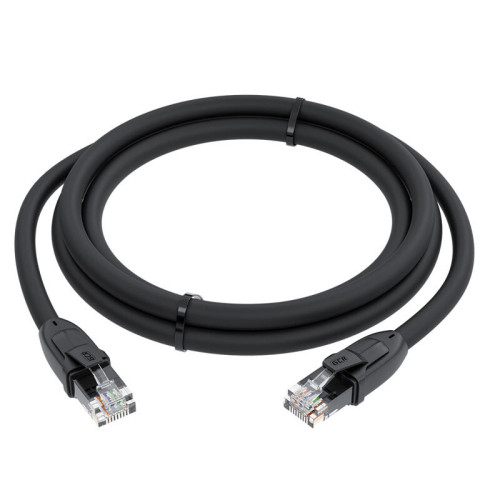 GCR Патч-корд прямой 40.0m UTP кат.6, черный, 24 AWG, ethernet high speed, RJ45, T568B, GCR-52540
