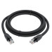 GCR Патч-корд прямой 40.0m UTP кат.6, черный, 24 AWG, ethernet high speed, RJ45, T568B, GCR-52540