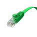 GCR Патч-корд PROF плоский прямой 10.0m, UTP медь кат.6, зеленый, 30 AWG, ethernet high speed 10 Гбит/с, RJ45, T568B, GCR-52838