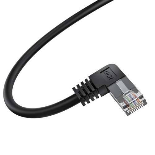 GCR Патч-корд прямой 1.0m UTP кат.5e, черный, правый угол, литой, ethernet high speed, RJ45, T568B, GCR-53123 GCR Патч-корд прямой 1.0m UTP кат.5e, черный, правый угол, литой, ethernet high speed, RJ45, T568B, GCR-53123