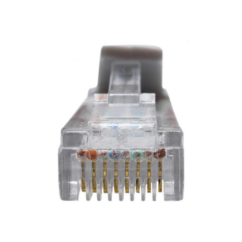 Патч-корд Suprlan 10-0142 UTP RJ-45 вил.-вилка RJ-45 кат.5E 1м серый LSZH 26AWG