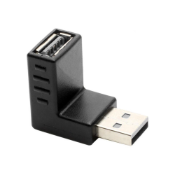 GCR Переходник USB 2.0 AM / AF , угловой, вниз, GCR-53494