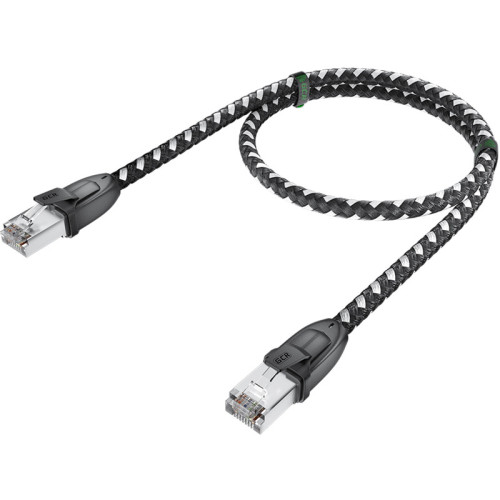 GCR Патч-корд PROF прямой 5.0m, UTP медь кат.6, STRONG черно-белый нейлон, ethernet high speed 10 Гбит/с, T568B, GCR-52779 GCR Патч-корд PROF прямой 5.0m, UTP медь кат.6, STRONG черно-белый нейлон, ethernet high speed 10 Гбит/с, T568B, GCR-52779