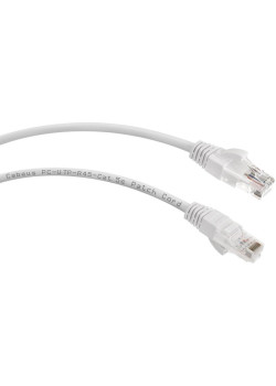 Патч-корд Cabeus PC-UTP-RJ45-CAT.5E-1M-WH U/UTP RJ-45 вил.-вилка RJ-45 кат.5E 1м белый ПВХ