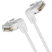 Патч-корд Vention прямой UTP cat.6a, RJ45 угол 90 - 1м. Белый