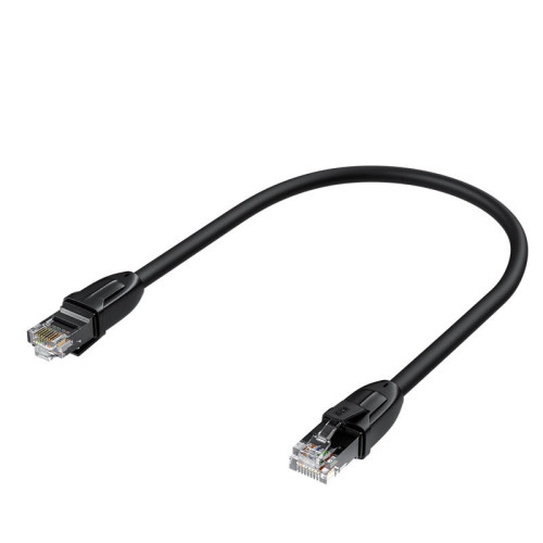 GCR Патч-корд PROF прямой 0.5m, UTP медь кат.6, че, 24 AWG, ethernet high speed 10 Гбит/с, RJ45, T568B, GCR-52574