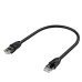 GCR Патч-корд PROF прямой 0.5m, UTP медь кат.6, че, 24 AWG, ethernet high speed 10 Гбит/с, RJ45, T568B, GCR-52574