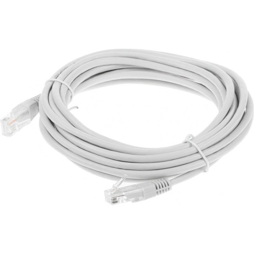 Патч-корд Lanmaster TWT-45-45-5.0-GY UTP RJ-45 вил.-вилка RJ-45 кат.5E 5м серый ПВХ (уп.:1шт)
