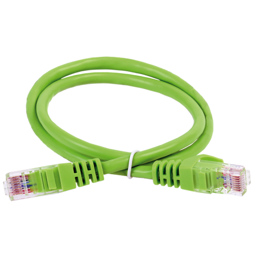ITK Коммутационный шнур кат. 6 UTP PVC 15м зеленый
