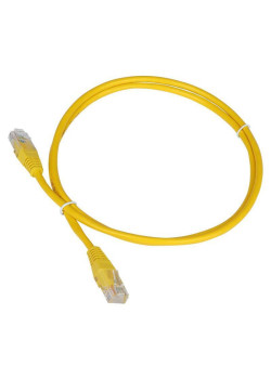Патч-корд Lanmaster UTP TWT-45-45-5.0-YL RJ-45 вил.-вилка RJ-45 кат.5E 5м желтый ПВХ (уп.:1шт)
