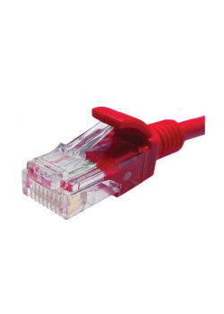 Патч-корд Suprlan 10-0152 UTP RJ-45 вил.-вилка RJ-45 кат.5E 1м красный LSZH 24AWG