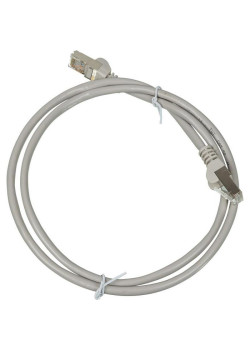 Патч-корд Lanmaster TWT-45-45-1.0/S-GY FTP RJ-45 вил.-вилка RJ-45 кат.5E 1м серый ПВХ (уп.:1шт)