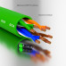 GCR Патч-корд прямой 30.0m UTP кат.5e, белый, 24 AWG, литой, ethernet high speed 1 Гбит/с, RJ45, T568B, GCR-56923