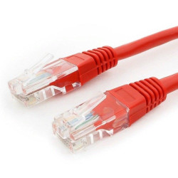 Патч-корд Premier PP12-0.25M/R 1000Гбит/с UTP 4 пары cat.5E CCA molded 0.25м красный RJ-45 (m)-RJ-45 (m)