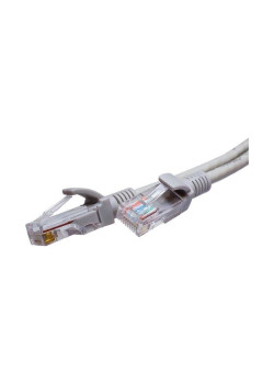 Патч-корд Suprlan 10-0142 UTP RJ-45 вил.-вилка RJ-45 кат.5E 1м серый LSZH 26AWG