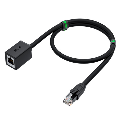 GCR Удлинитель патч-корда прямой 5.0m, UTP медь, кат.6, 24 AWG, ethernet high speed 10 Гбит/с, RJ45, GCR-52654