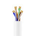 GCR Кабель витая пара 5e U/UTP PVC 300м медь 4*2*7/0.2(24AWG) многожильный(Stranded), OD 5,5мм, белый, GCR-57783