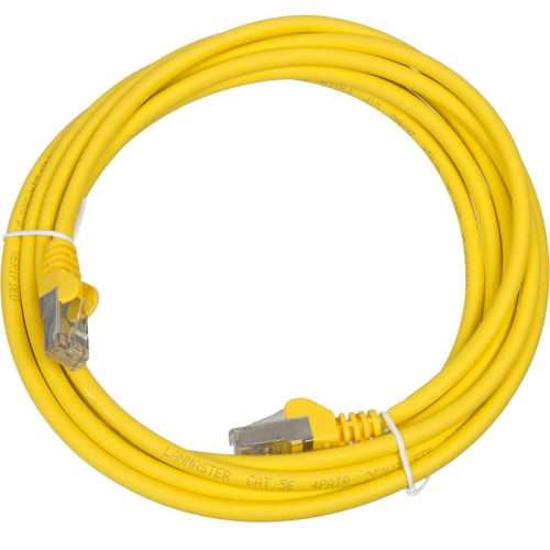 Патч-корд Lanmaster LAN-PC45/S5E-3.0-YL FTP вилка RJ-45-вилка RJ-45 кат.5е 3м желтый LSZH (уп.:1шт)