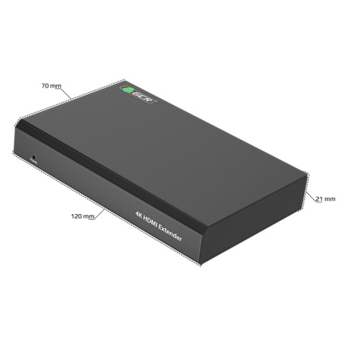 GCR PRO Удлинитель HDMI по витой паре с поддержкой HDBaseT 4K до 40М, 1080P до 70М передатчик + приемник, 4:2:0, 2-Way IR & POC, RS232, GCR-54691