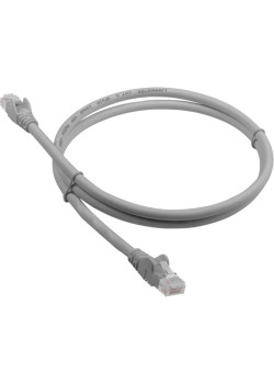 Патч-корд Lanmaster LAN-PC45/U6-0.3-GY UTP RJ-45 вил. кат.6 0.3м серый LSZH
