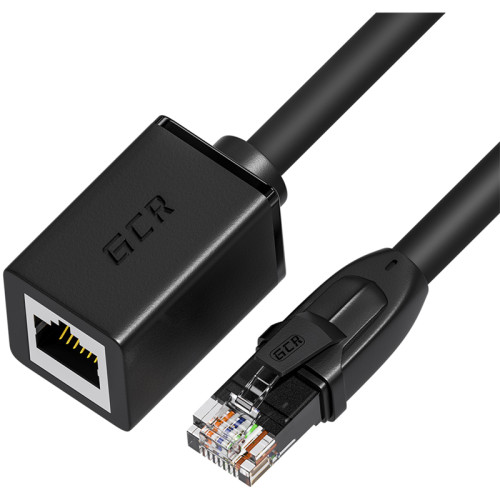 GCR Удлинитель патч-корда прямой 1.0m, UTP медь, кат.6, 24 AWG, ethernet high speed 10 Гбит/с, RJ45, GCR-52645