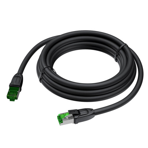 GCR PRO Патч-корд LSZH PROF прямой 30.0m, UTP медь кат.6, черный, 26 AWG, ethernet high speed 10 Гбит/с, RJ45, T568B, GCR-56872