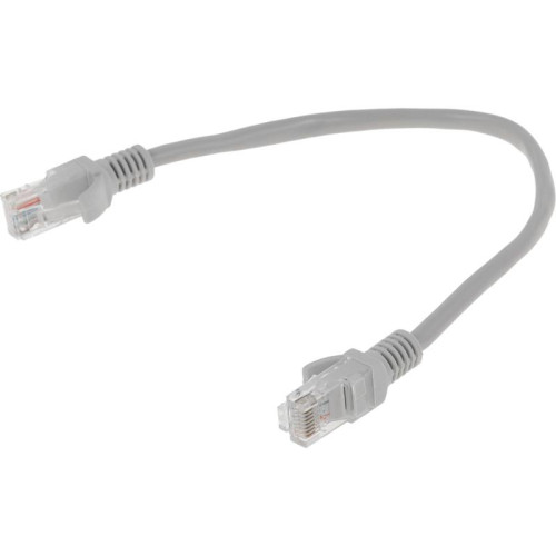 Патч-корд Premier PP12-0.25M 1000Гбит/с UTP 4 пары cat.5E CCA molded 0.25м серый RJ-45 (m)-RJ-45 (m)
