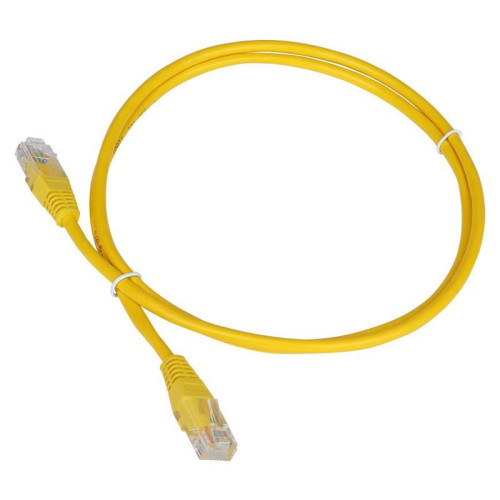 Патч-корд Lanmaster UTP TWT-45-45-5.0-YL RJ-45 вил.-вилка RJ-45 кат.5E 5м желтый ПВХ (уп.:1шт)