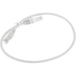 Патч-корд Lanmaster TWT-45-45-0.5-GY UTP RJ-45 вил.-вилка RJ-45 кат.5E 0.5м серый ПВХ (уп.:1шт)