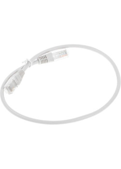 Патч-корд Lanmaster TWT-45-45-0.5-GY UTP RJ-45 вил.-вилка RJ-45 кат.5E 0.5м серый ПВХ (уп.:1шт)