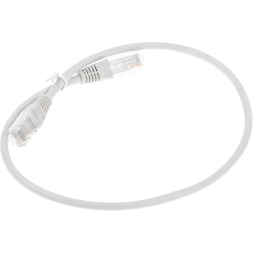 Патч-корд Lanmaster TWT-45-45-0.5-GY UTP RJ-45 вил.-вилка RJ-45 кат.5E 0.5м серый ПВХ (уп.:1шт)