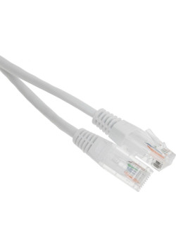 Патч-корд Lanmaster TWT-45-45-1.0-WH UTP RJ-45 вил.-вилка RJ-45 кат.5E 1м белый ПВХ (уп.:1шт)