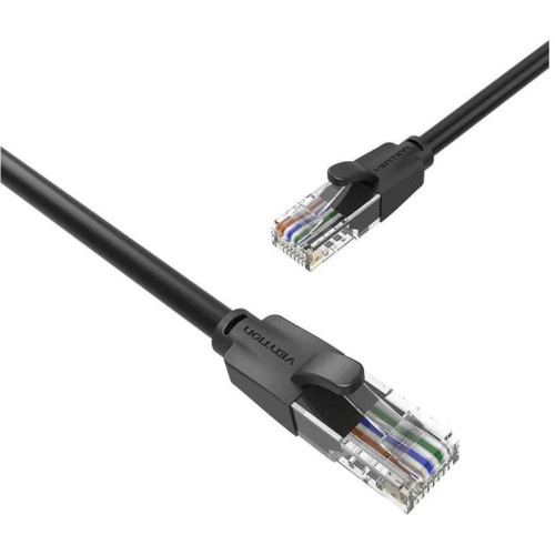 Патч-корд Vention прямой UTP cat.6, RJ45 - 8м. Черный