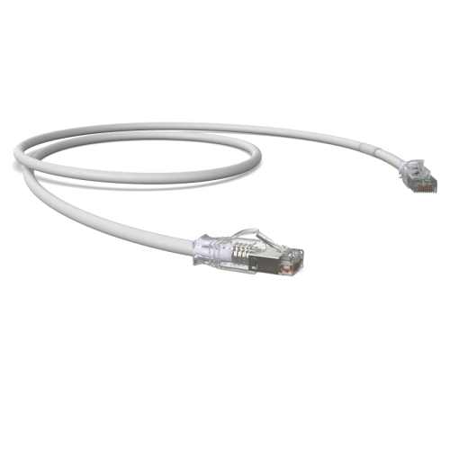 Коммутационный шнур RJ45/RJ45, S/FTP Кат.6А, LSZH, белый, 1.0 м