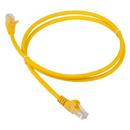 Патч-корд Lanmaster LAN-PC45/U5E-1.0-YL UTP вилка RJ-45-вилка RJ-45 кат.5е 1м желтый LSZH (уп.:1шт)