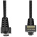 Патч-корд Vention прямой UTP cat.6a, RJ45 угол 90 - 3м. Черный