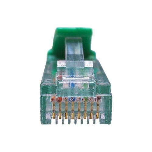 Патч-корд Suprlan 10-0157 UTP RJ-45 вил.-вилка RJ-45 кат.5E 1м зеленый LSZH 26AWG