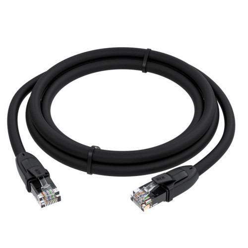 GCR Патч-корд PROF прямой 3.0m, UTP медь кат.6, че, 24 AWG, ethernet high speed 10 Гбит/с, RJ45, T568B, GCR-52582