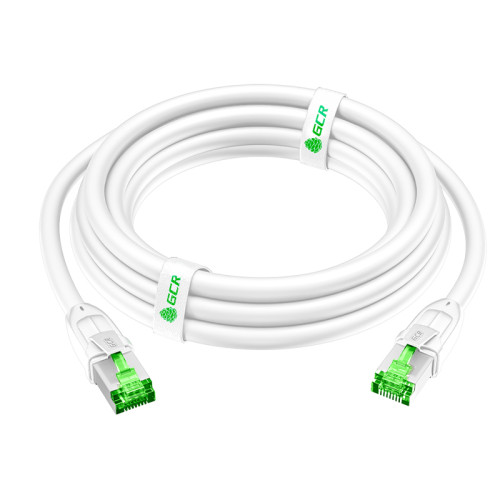 GCR PRO Патч-корд LSZH PROF прямой 40.0m, UTP медь кат.6, белый, 26 AWG, ethernet high speed 10 Гбит/с, RJ45, T568B, GCR-56886
