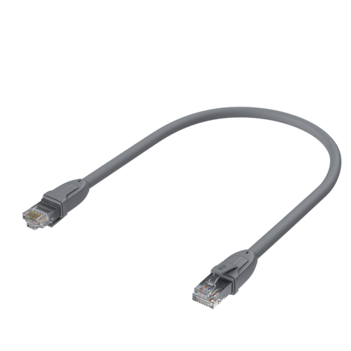 Greenconnect Патч-корд прямой 0.2m UTP кат.6, серый, 24 AWG, литой, GCR-52949, ethernet high speed, RJ45, T568B