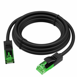 GCR Патч-корд прямой 20.0m UTP медь кат.5e, черный, 24 AWG, литой, ethernet high speed 1 Гбит/с, RJ45, T568B, GCR-56821